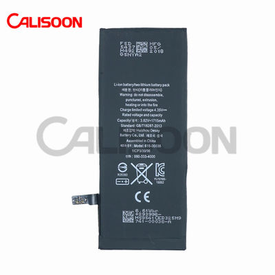 แบตเตอรี่สํารอง 1715mAh สําหรับ Iphone 6 IPH 6s โทรศัพท์มือถือ LI ION แบตเตอรี่
