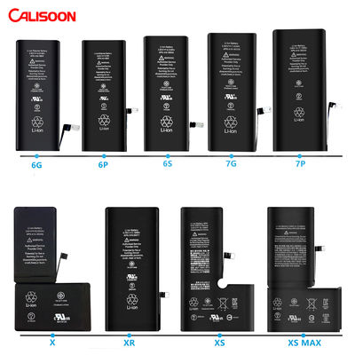 แบตเตอรี่โทรศัพท์มือถือที่สามารถชาร์จใหม่ได้ 3.82V สําหรับ iPhone 6 6s 7 8 Plus X Xr Xs 11 12 Pro